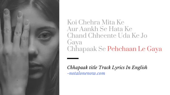 Chhapaak Title track lyrics