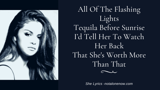 She Lyrics Selena Gomez