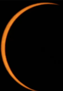 Solar Eclipse diamond ring